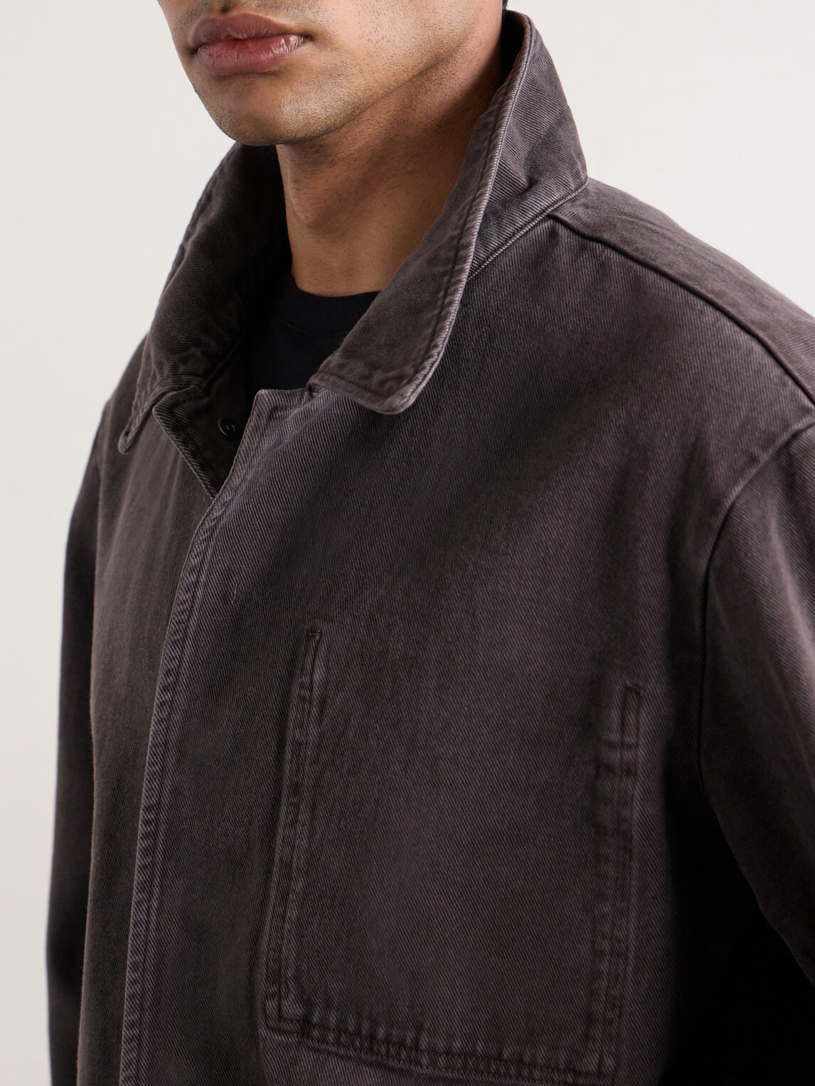 Amomento - Garment-Dyed Denim Jacket - Brown