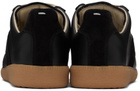 Maison Margiela Black Replica Low-Top Sneakers