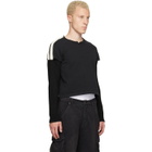 424 Black Thermal Capped Sleeve T-shirt