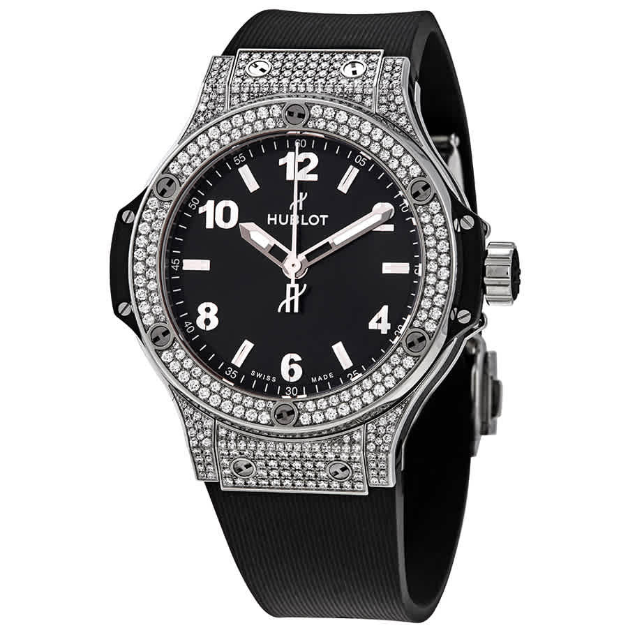 Hublot Big Bang Black Dial Black Rubber Ladies Watch 361.SX.1270.RX.1704