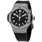 Hublot Big Bang Black Dial Black Rubber Ladies Watch 361.SX.1270.RX.1704