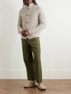 James Perse - Waffle-Knit Cashmere Cardigan - Neutrals
