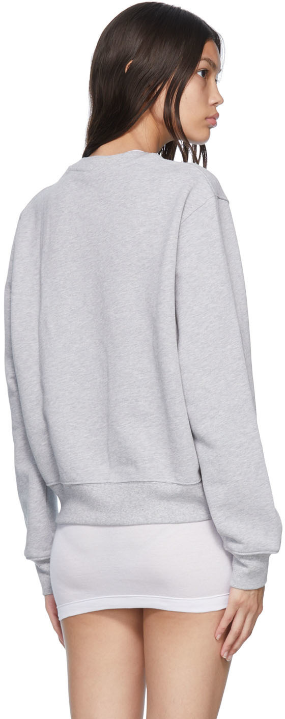 WARDROBE.NYC Gray Cotton Sweatshirt