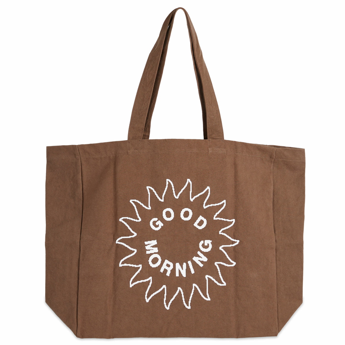 Good Morning Tapes Men's All Welcome Tote Bag in Choc 