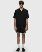 John Elliott Camp Shirt Solid Black - Mens - Shortsleeves