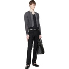 HODAKOVA Gray Knitted Long Sleeve Cardigan
