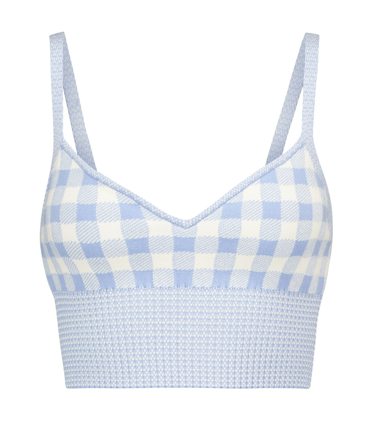 Altuzarra - Tyler gingham knit bralette