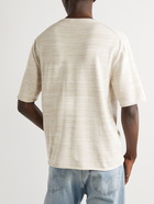 Mr P. - Knitted Organic Cotton and Wool-Blend T-Shirt - Neutrals