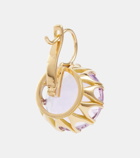 Ileana Makri 18kt gold earrings with amethysts