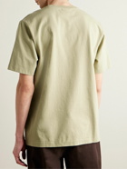 Maison Kitsuné - Racing Wheels Logo-Print Cotton-Jersey T-Shirt - Green