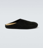 The Row New Lucca suede slip-on shoes
