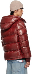 Moncler Red Maljasset Down Jacket