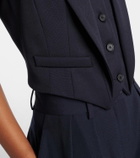 McQueen Cropped wool vest