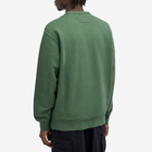 C.P. Company Men's Cotton Diagonal Fleece Logo Sweatshirt in Duck Green