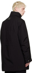 Wooyoungmi Black Funnel Neck Down Coat