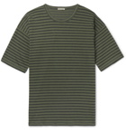 Bottega Veneta - Striped Cotton-Jersey T-Shirt - Green