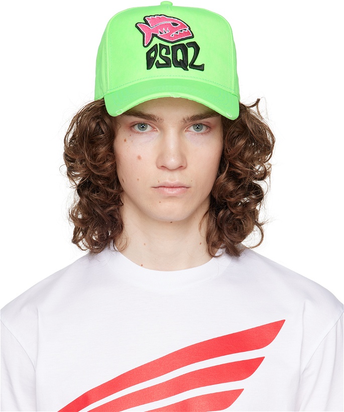 Photo: Dsquared2 Green Embroidered Cap