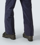 Bogner Corbin belted ribbed-knit ski pants