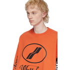 We11done Orange Remake Logo Long Sleeve T-Shirt