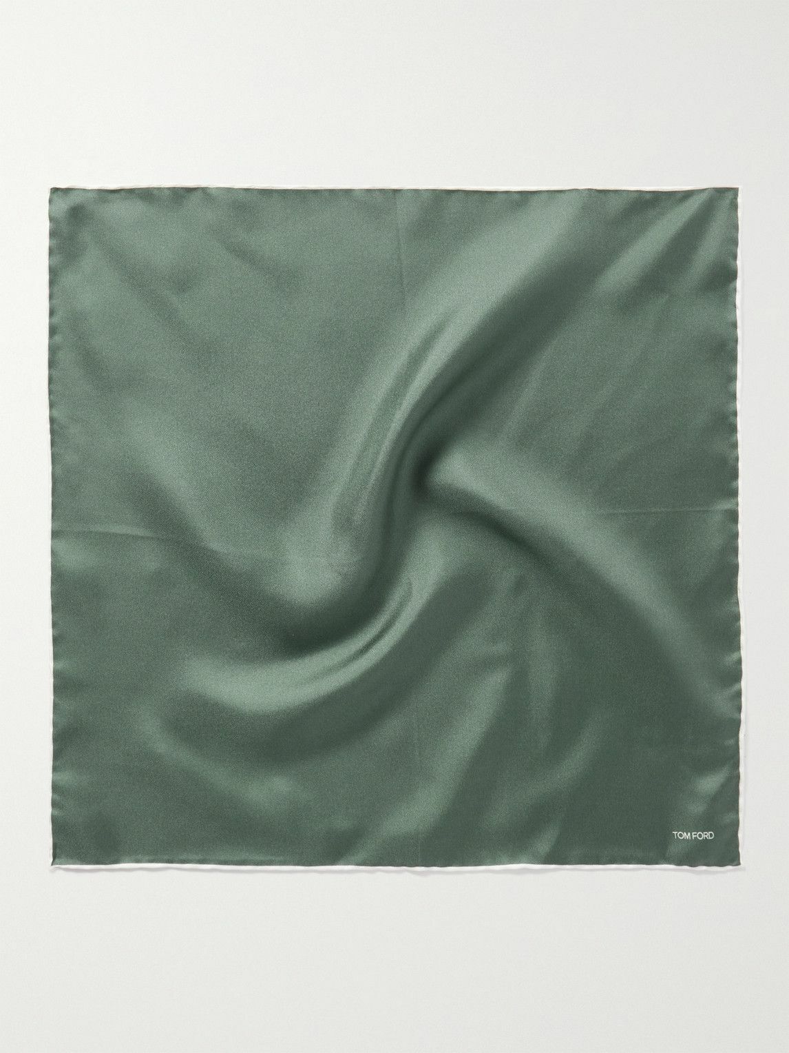 Tom Ford Gray Silk Pocket Square main image 0