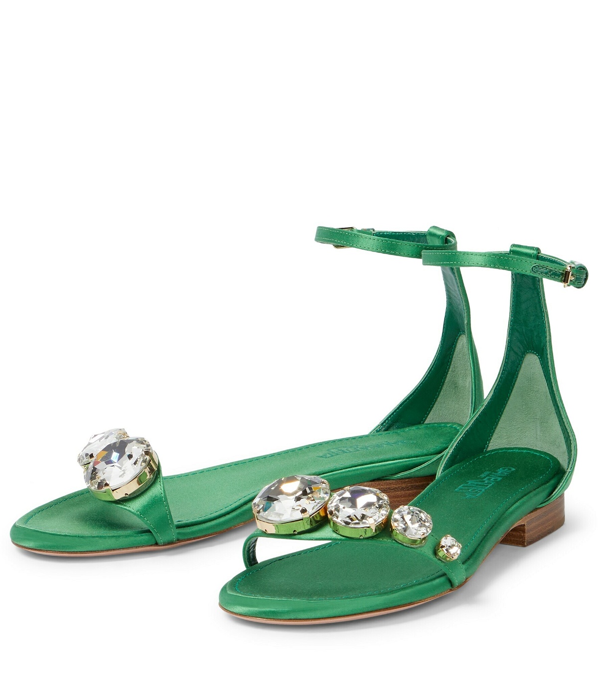 Giambattista Valli - Embellished satin sandals Giambattista Valli