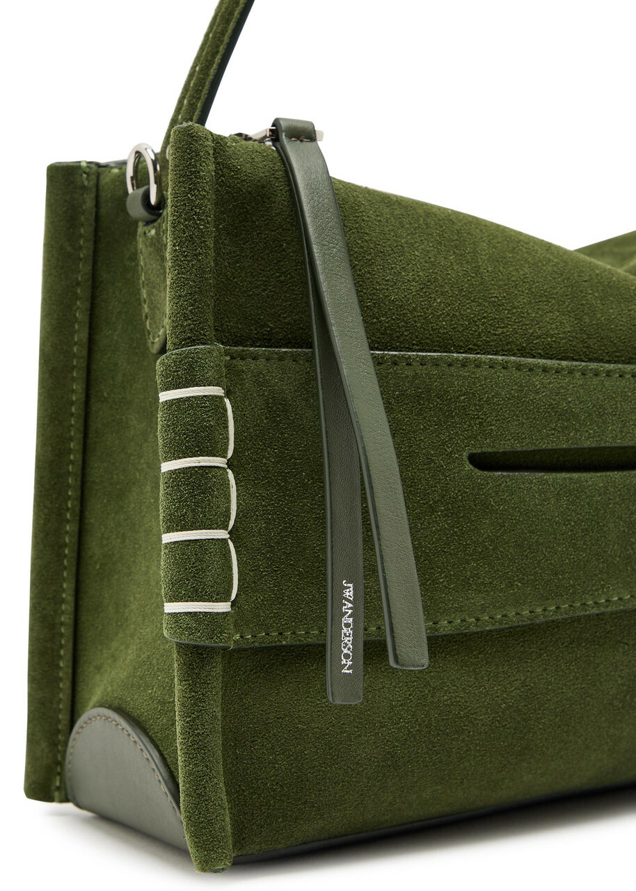 JW Anderson Loafer Suede Shoulder bag - Khaki - One Size