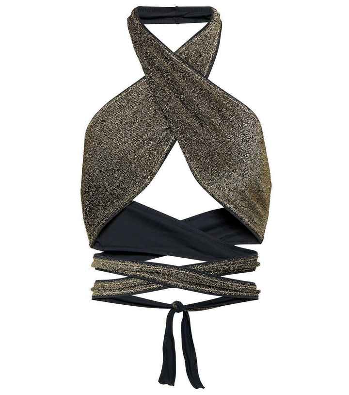 Photo: Reina Olga Lurex® halter-neck bikini top