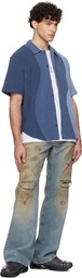 Dime Blue Terry Cloth Shirt