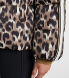 Fusalp Ada leopard-print down ski jacket