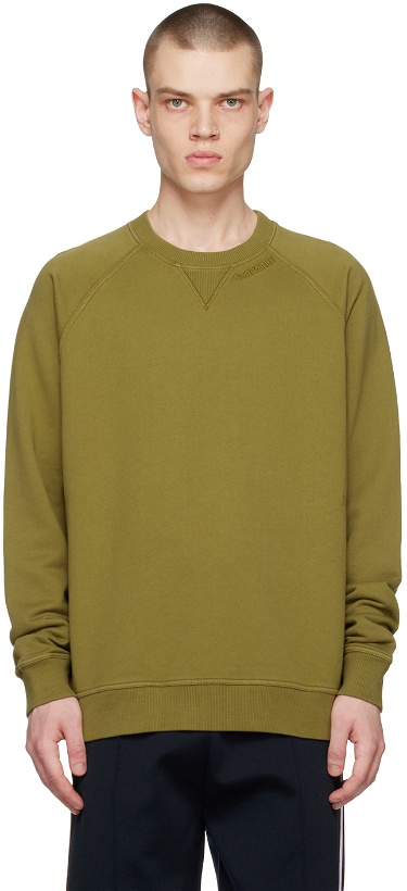 Photo: Burberry Green Embroidered Sweatshirt