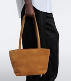 The Row Parker Medium suede tote bag