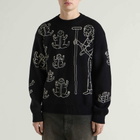 Heresy Men's Frogs! Knit Jumper in Ash