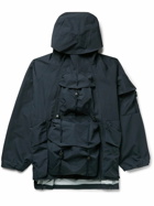 Norbit by Hiroshi Nozawa - Throwing Fits Convertible Nylon Hooded Jacket - Blue