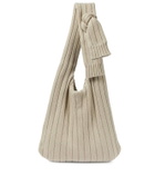 The Row Dafy cashmere knit shoulder bag