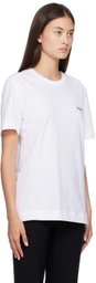 ZEGNA White Embroidered T-Shirt