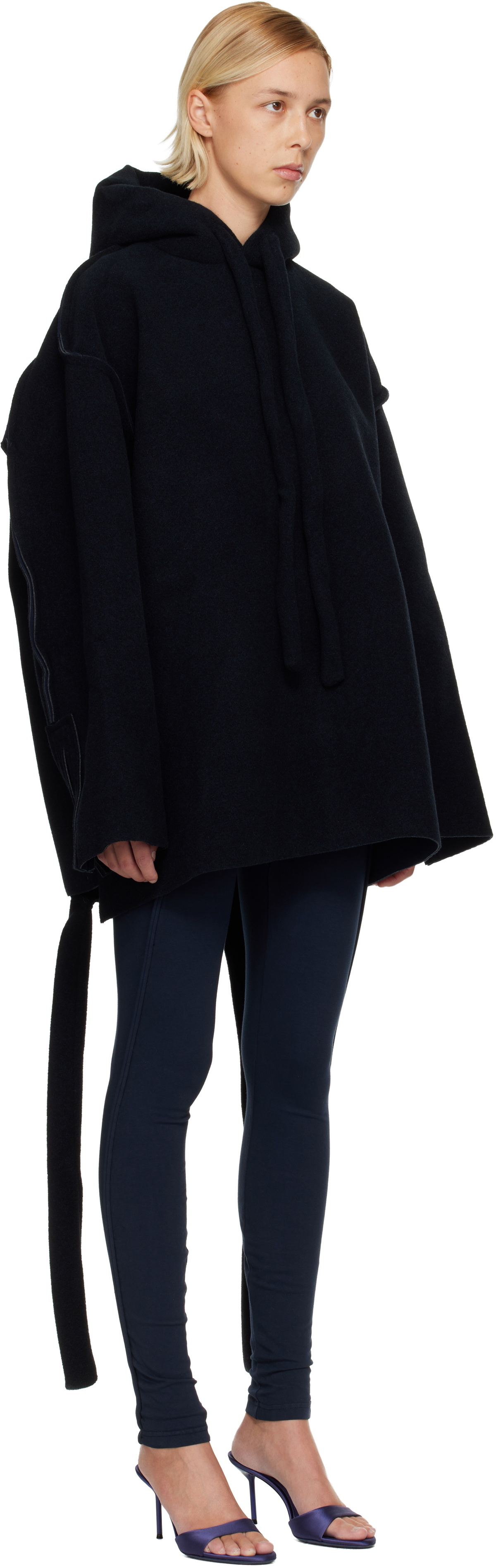 Ottolinger Navy Felted Scuba Anorak