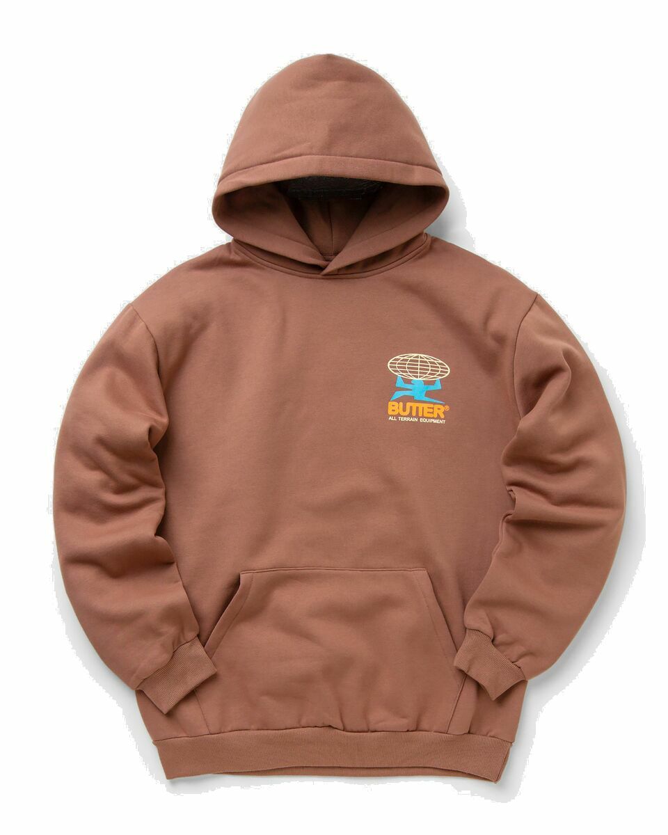 Photo: Butter Goods All Terrain Pullover Hoodie Brown - Mens - Hoodies