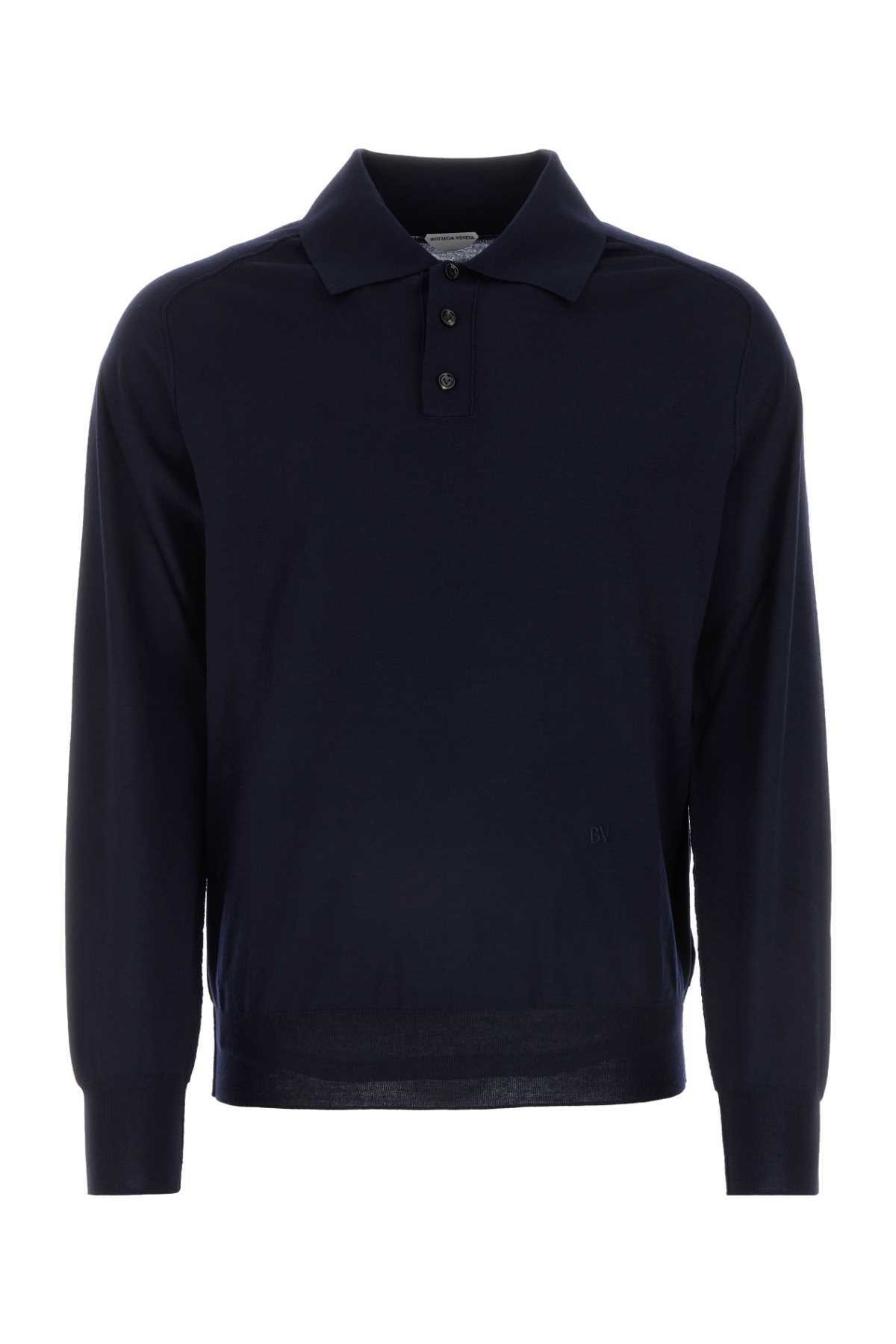 Tシャツ・カットソー BOTTEGA VENETA Midnight Blue Cashmere Polo Shirt Bottega Veneta Midnight Blue Cashmere Polo Shirt Bottega Veneta