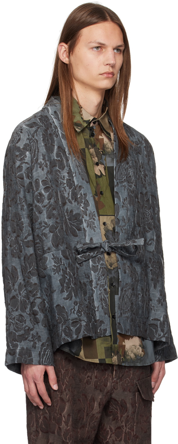 UMA WANG Blue Jester Jacket Uma Wang UMA WANG Blue Jester Jacket Uma Wang