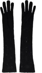 Anna Sui Black Lace Gloves