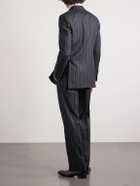 TOM FORD - Straight-Leg Pinstriped Wool-Twill Suit Trousers - Black