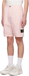 Stone Island Pink L0530 Tela-TC Shorts