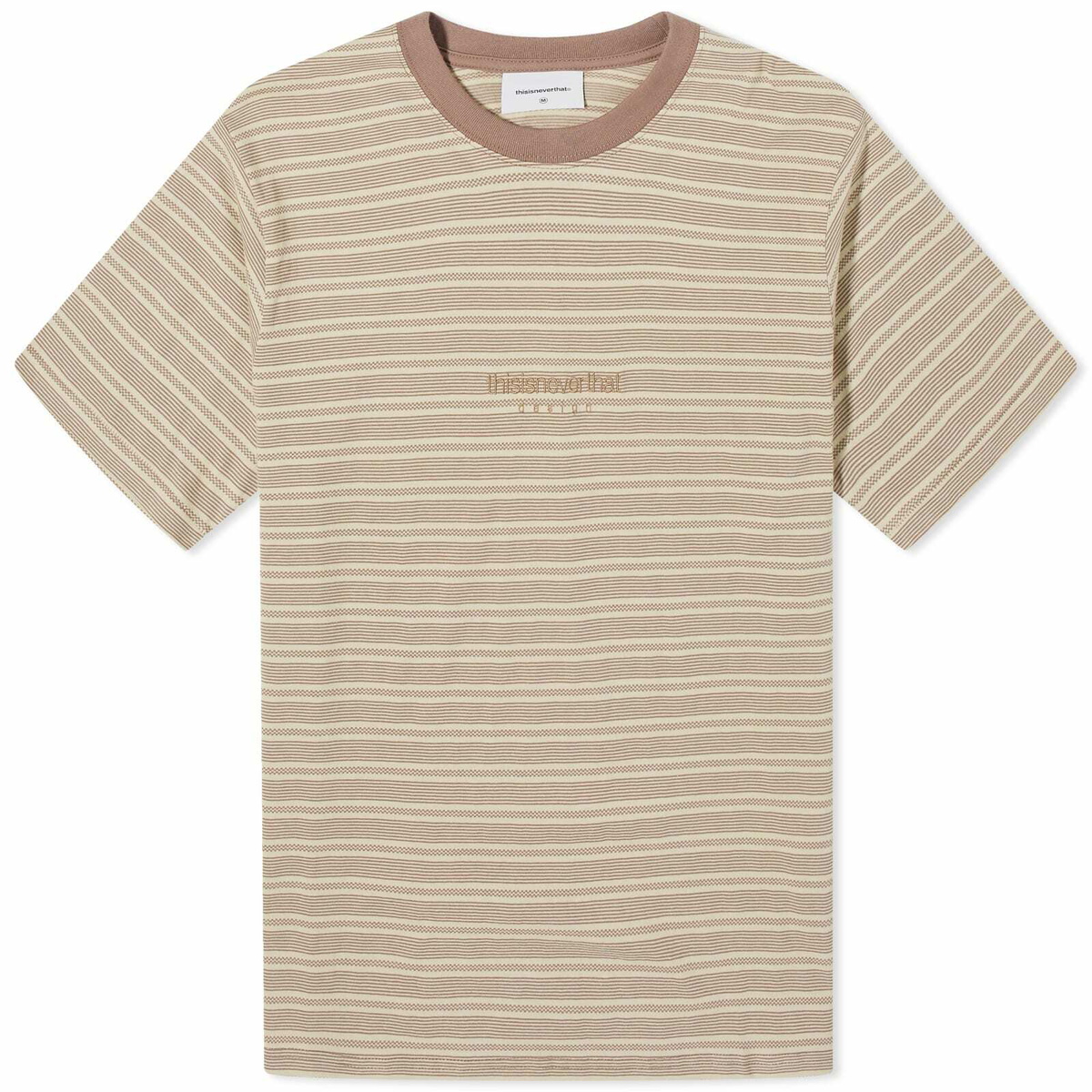 thisisneverthat Men's Micro Striped T-Shirt in Brown