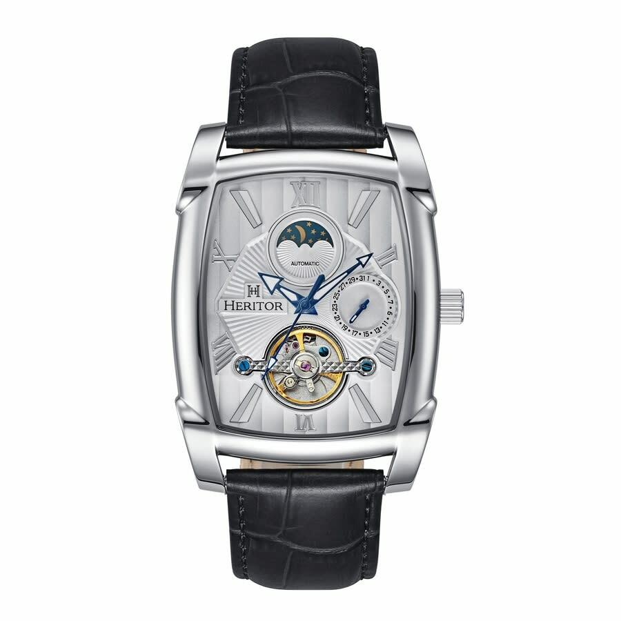 Heritor Valentin Automatic Silver Dial Mens Watch HERHS4402