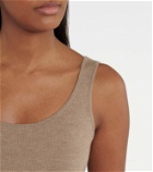 CO Ribbed-knit cashmere tank top