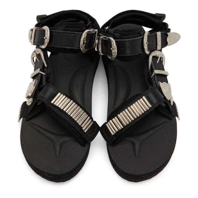 Toga Black Suicoke Edition Depa-SP Sandals Toga Pulla