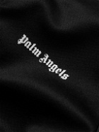 Palm Angels Kids - Logo-Print Striped Jersey Zip-Up Track Jacket - Black