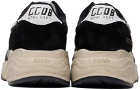 Golden Goose Black & Off-White Running Sole Sneakers