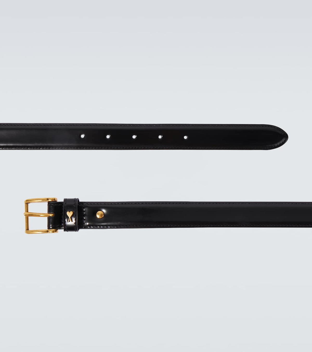 Ami Paris Paris Paris leather belt