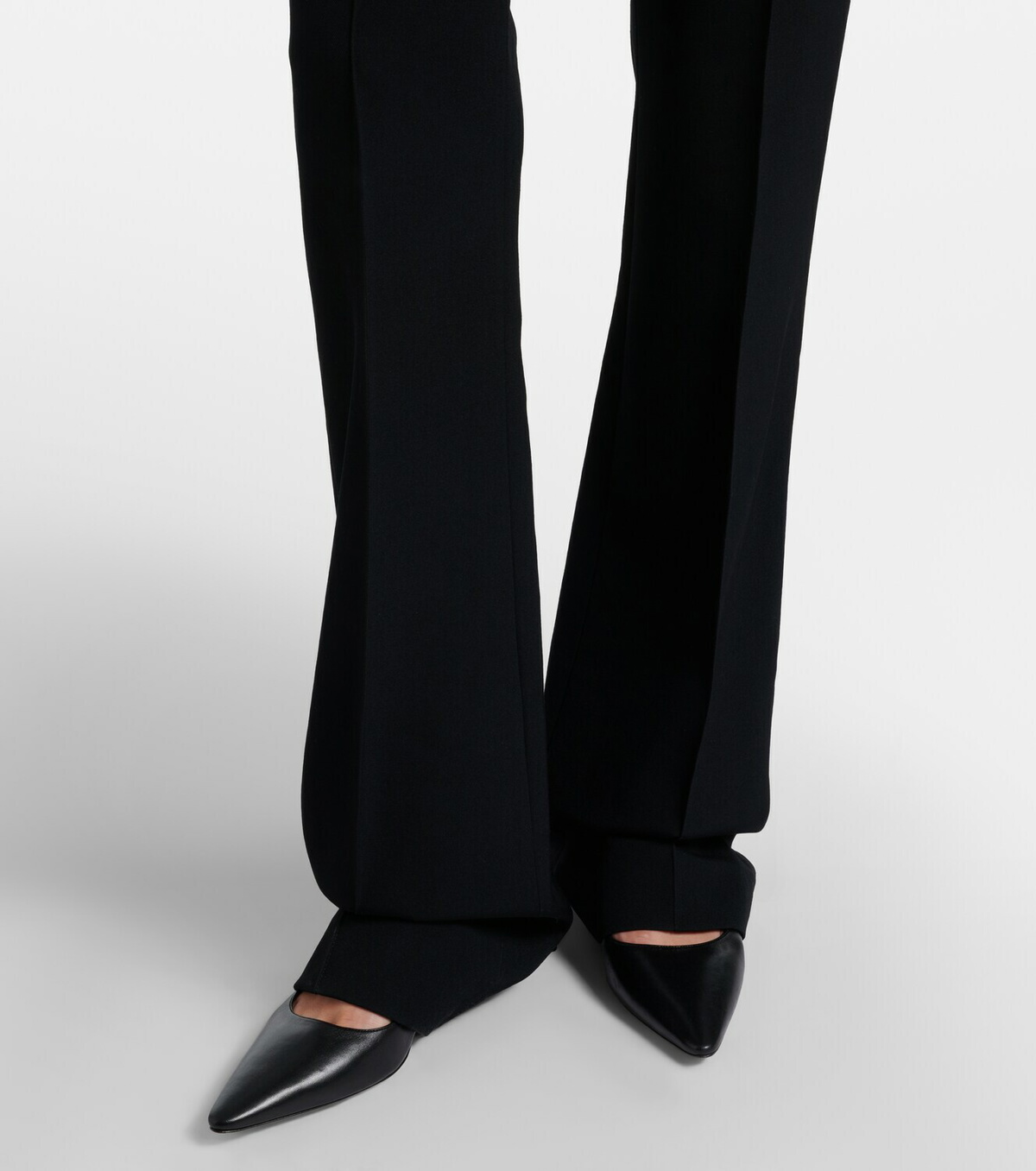 The Row Fabien wool cady flared pants